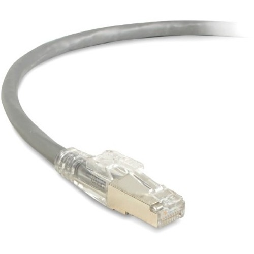 15 ft Category 6a Network Cable for Patch Panel, Network Device - First End: 1 x RJ-45 Network - Male - Second End: 1 x RJ-45 Network - Male - 10 Gbit/s - Patch Cable - Shielding - Gold Plated Contact - CM - 26 AWG - Gray