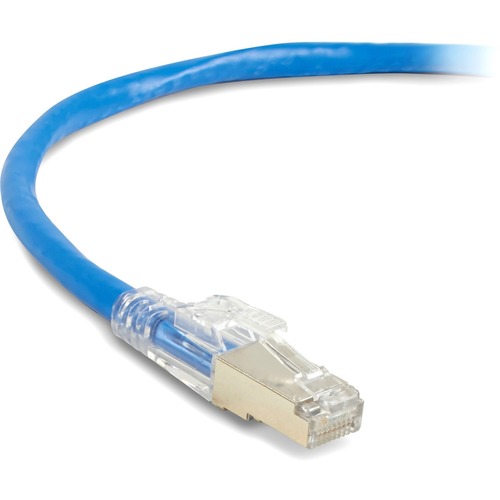 3 ft Category 6a Network Cable for Patch Panel, Network Device - First End: 1 x RJ-45 Network - Male - Second End: 1 x RJ-45 Network - Male - 10 Gbit/s - Patch Cable - Shielding - Gold Plated Contact - CM - 26 AWG - Blue