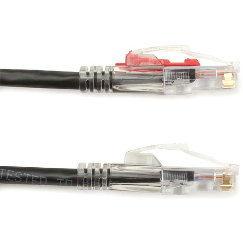 3 ft Category 5e Network Cable for Patch Panel, Wallplate, Network Device - First End: 1 x RJ-45 Network - Male - Second End: 1 x RJ-45 Network - Male - 1 Gbit/s - Patch Cable - Gold Plated Contact - CM - 24 AWG - Black