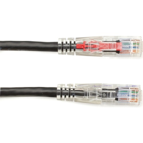 4 ft Category 5e Network Cable for Patch Panel, Wallplate, Network Device - First End: 1 x RJ-45 Network - Male - Second End: 1 x RJ-45 Network - Male - 1 Gbit/s - Patch Cable - Gold Plated Contact - CM - 24 AWG - Black