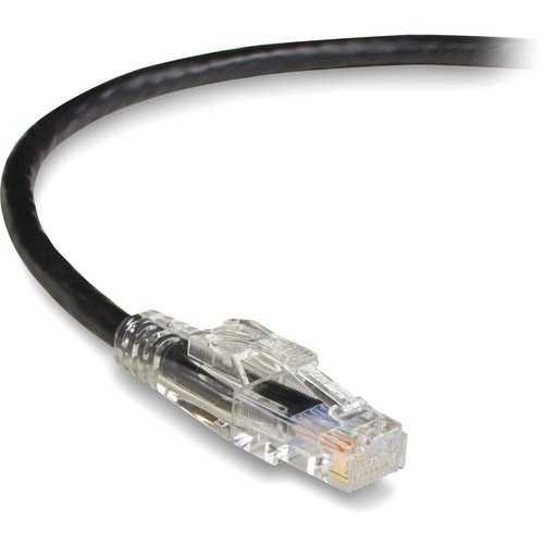 20 ft Category 5e Network Cable for Patch Panel, Wallplate, Network Device - First End: 1 x RJ-45 Network - Male - Second End: 1 x RJ-45 Network - Male - 1 Gbit/s - Patch Cable - Gold Plated Contact - CM - 24 AWG - Black