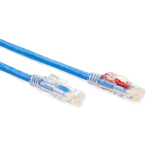 7 ft Category 5e Network Cable for Patch Panel, Wallplate, Network Device - First End: 1 x RJ-45 Network - Male - Second End: 1 x RJ-45 Network - Male - 1 Gbit/s - Patch Cable - Gold Plated Contact - CM - 24 AWG - Blue