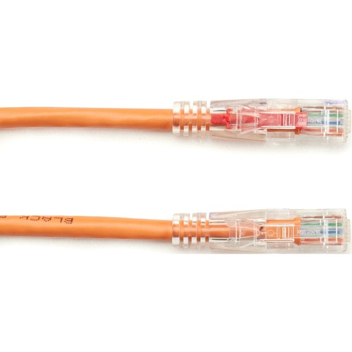 6 ft Category 5e Network Cable for Patch Panel, Wallplate, Network Device - First End: 1 x RJ-45 Network - Male - Second End: 1 x RJ-45 Network - Male - 1 Gbit/s - Patch Cable - Gold Plated Contact - CM - 24 AWG - Orange
