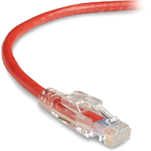 3 ft Category 5e Network Cable for Patch Panel, Wallplate, Network Device - First End: 1 x RJ-45 Network - Male - Second End: 1 x RJ-45 Network - Male - 1 Gbit/s - Patch Cable - Gold Plated Contact - CM - 24 AWG - Red