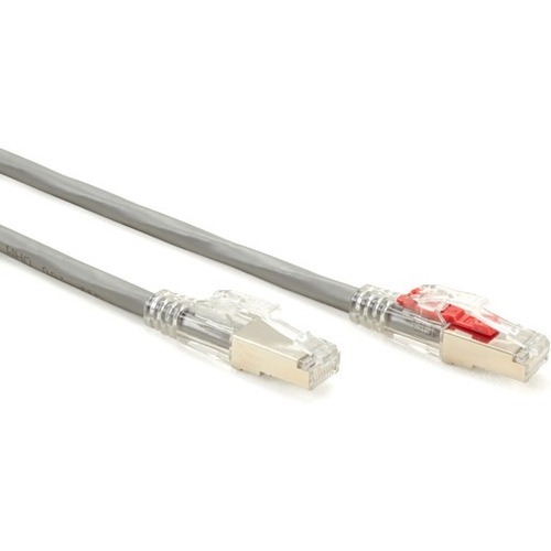 Black Box GigaBase 3 Cat.5e (F/UTP) Patch Network Cable (C5EPC70SGY06) 6 ft Category 5e Network Cable for Patch Panel, Wallplate, Network Device - First End: 1 x RJ-45 Network - Male - Second End: 1 x RJ-45 Network - Male - 1 Gbit/s - Patch Cable - Shielding - Gold Plated Contact - CM - 24 AWG - Gray