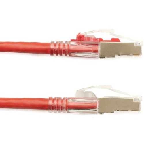 2 ft Category 5e Network Cable for Patch Panel, Wallplate, Network Device - First End: 1 x RJ-45 Network - Male - Second End: 1 x RJ-45 Network - Male - 1 Gbit/s - Patch Cable - Shielding - Gold Plated Contact - CM - 24 AWG - Red