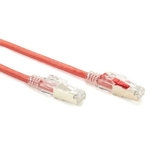 5 ft Category 5e Network Cable for Patch Panel, Wallplate, Network Device - First End: 1 x RJ-45 Network - Male - Second End: 1 x RJ-45 Network - Male - 1 Gbit/s - Patch Cable - Shielding - Gold Plated Contact - CM - 24 AWG - Red