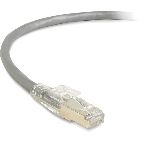 3 ft Category 6a Network Cable for Patch Panel, Network Device - First End: 1 x RJ-45 Network - Male - Second End: 1 x RJ-45 Network - Male - 10 Gbit/s - Patch Cable - Shielding - Gold Plated Contact - CM - 26 AWG - Gray