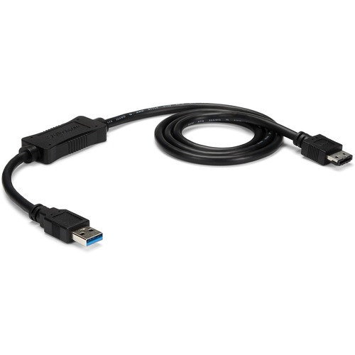 Add an eSATA storage device through a USB 3.0 port on your laptop or desktop - Hard Drive Cable Adapter - Hard Drive Cable to USB - USB 3.0 to eSATA Adapter - USB to eSATA Adapter - USB to eSATA Cable - eSATA to USB 3.0 cable - eSATA Adapter Cable