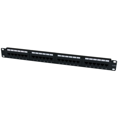 Organize up to 24 Cat6 patch cables - 110 Type Patch Panel - 1U 24 port Cat6 RackMount Patch Panel - Cat6 Patch Panel - 1U 24 port Network Patch Panel - 24 Port 1U Rackmount Cat 6 110 Patch Panel - Color coded for both T568A and T568B installations