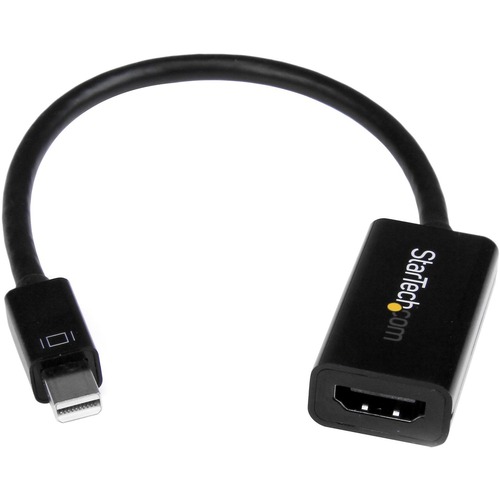 Connect an HDMI Display to a Single Mode Mini DisplayPort video source - Mini DisplayPort 1.2 to HDMI - mDP 1.2 to HDMI Adapter - Active Adapter Converter - DisplayPort to HDMI 4K Converter - DP to HDMI - DP to HDMI converter - 1080p / 4K DP to HDMI