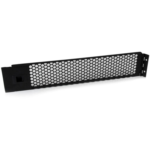 Improve the organization and appearance of your rack while maintaining easy access and airflow, with a hinged blanking panel - 2U Hinged &amp; Vented Blank Rack Panel - Server Rack Blanking / Filler Panel