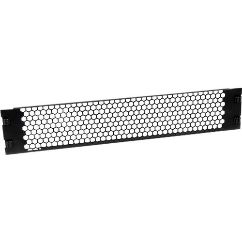 Steel - Black - 2U Rack Height - 1 Pack - 3.5" Height - 19" Width - 0.6" Depth - TAA Compliant