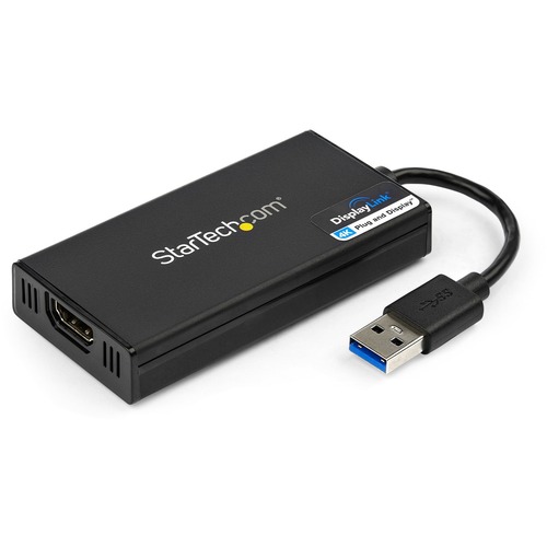 USB 3.0 to HDMI adapter supports up to 4K 30Hz/5ch audio/1080p - USB to HDMI adapter connects your USB-A computer to a HDMI monitor/projector - Windows/macOS/Chrome/Ubuntu - External video/graphics card has auto-driver install w/ Windows and Chrome