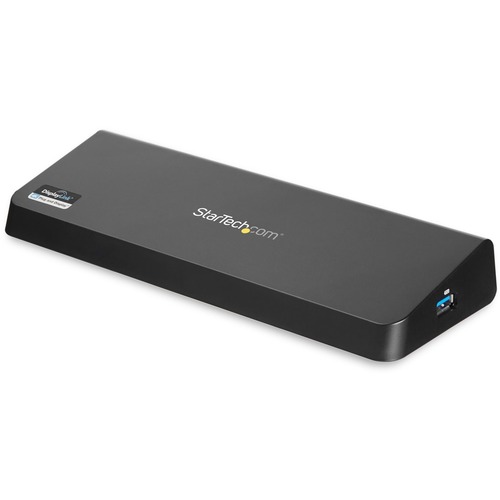 StarTech USB 3.0 Docking Station - Windows / macOS Compatible - Supports Dual Displays, HDMI / DisplayPort or 4K Ultra HD on a Single Monitor - USB3DOCKHDPC Dual Monitor Docking Station - HDMI and DisplayPort Ports - 4K Ultra HD on One Monitor - USB 3.0 Dock for PC and MacBook Laptops - Fast-Charge USB 3.0 Type-A Port for Charging Mobile Devices - Four USB Type-A Ports - Gigabit Ethernet - Headset Jack