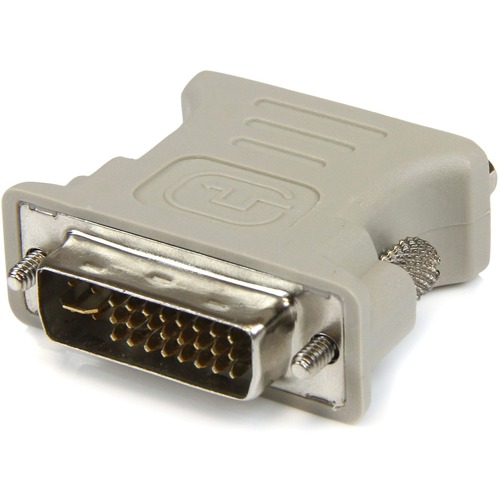 Connect your VGA Display to a DVI-I source - DVI to VGA Cable Adapter - DVI to VGA Connector - DVI-I to VGA - DVI Male to VGA Female Adapter - Beige DVI to VGA M/F Adapter - 10 pack - Cost effective solution for purchasing bulk DVI-I to VGA adapters