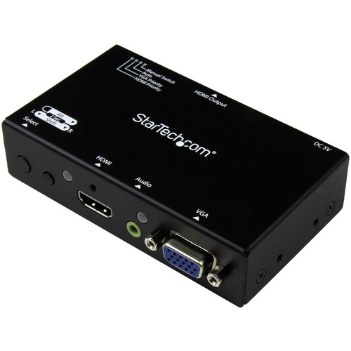 Share an HDMI display/projector between a VGA and HDMI audio/video source, with automatic and priority switching - VGA to HDMI - HDMI Switch - HDMI Switch Box - HDMI Converter Switch box with VGA - VGA to HDMI Selector - VGA to HDMI Converter Switch