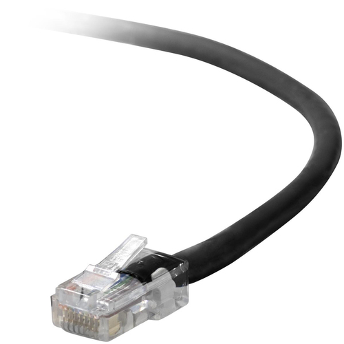 Belkin Cat5e Patch Cable (A3L79101BLKS) RJ-45 Male - RJ-45 Male - 12" - Black