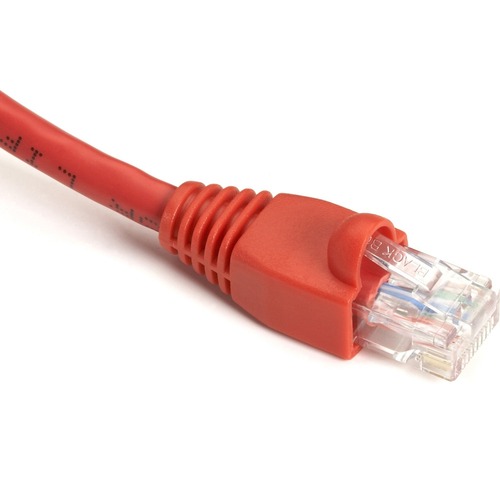 9" Category 6 Network Cable for Patch Panel, Wallplate, Network Device - First End: 1 x RJ-45 Network - Male - Second End: 1 x RJ-45 Network - Male - 1 Gbit/s - Patch Cable - Gold Plated Contact - CM - 24 AWG - Red