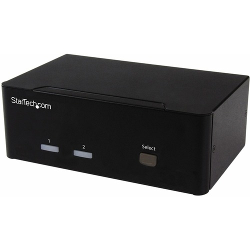 Access two dual-video computers and two shared USB peripherals from a single workstation - Compatible with dual VGA computers and VGA monitors &amp; televisions - 2-port VGA KVM - Dual VGA Video - USB 2.0 - KVM switch - dual display - 3.5mm audio support