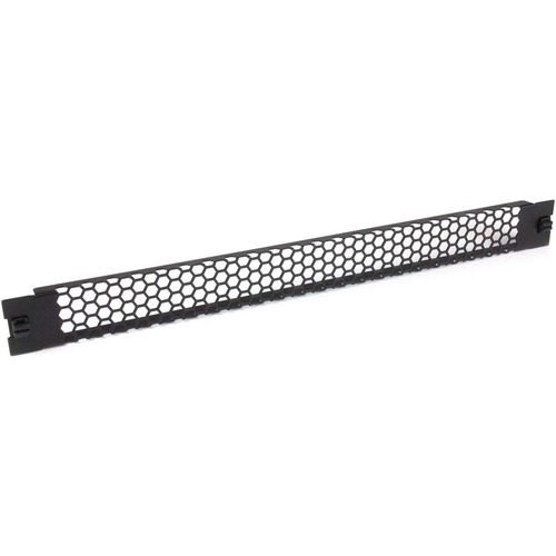 Improve the organization and appearance of your rack in seconds, with a tool-less vented blanking panel - Compatible with 19in 2-post &amp; 4-post server racks - 1U vented blank panel - Server rack panel - Filler panel for server Rack - Vented rack panel