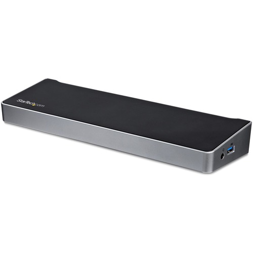 ing Station - HDMI and DisplayPort Ports - 4K Ultra HD on One Monitor - USB 3.0 Dock for PC and MacBook Laptops - Fast-Charge USB 3.0 Type-A Port for Charging Mobile Devices - Four USB Type-A Ports - Gigabit Ethernet - Headset Jack
