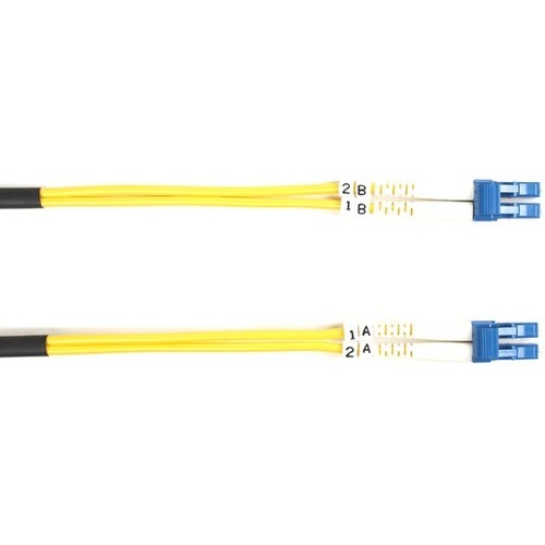 49.20 ft Fiber Optic Network Cable for Transceiver, Switch, Server, Network Device - First End: 2 x LC Network - Male - Second End: 2 x LC Network - Male - 10 Gbit/s - Patch Cable - OFNR - 9/125 &amp;micro;m - Yellow