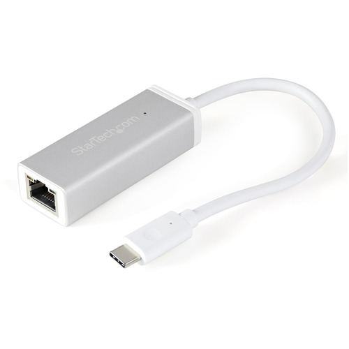 Use this sleek aluminum converter to add a Gb Ethernet port to a MacBook, Chromebook or laptop with USB Type C - Silver finish makes it the ideal laptop accessory - USB C Gigabit adapter - USB-C Ethernet converter - USB-C to GbE NIC - Native support