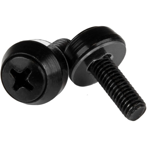 Install your rack-mountable hardware securely with these high quality screws - M5 Rack Screws - M5 Mounting Screws - M5x12mm Screws - M5 x 12mm Mounting Screws - M5 Screws for rack mount equipment - 50 Pack - All-black stainless steel construction