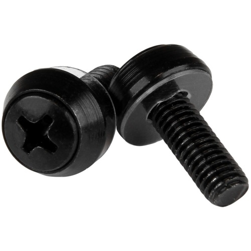 Install your rack-mountable hardware securely with these high quality screws - M6 Rack Screws - M6 Mounting Screws - M6x12mm Screws - M6 x 12mm Mounting Screws - M6 Screws for rack mount equipment - 50 Pack - All-black stainless steel construction