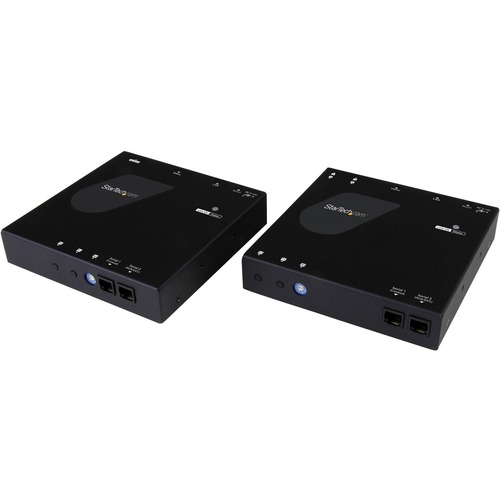StarTech HDMI Video and USB over IP Distribution Kit with Video Wall Support - 1080p (ST12MHDLANU) Deploy HDMI and USB content for digital signage through a scalable distribution system with intuitive control that's ideal for point-to-point or video wall applications - HDMI Extender - HDMI over Ethernet - HDMI over LAN - HDMI over CAT5 or CAT6