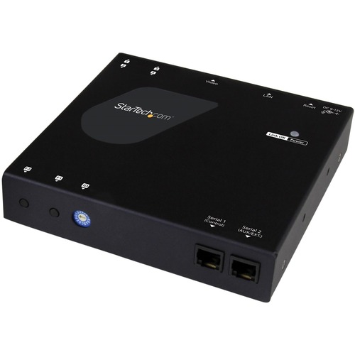 A scalable HDMI over IP distribution system, with intuitive control and USB extension, ideal for point-to-point or video wall applications - Receiver for ST12MHDLANU HDMI over IP Extender - Works with CAT5 or CAT6 Ethernet cables - HDMI over LAN