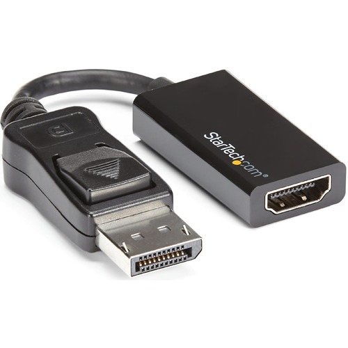 Active DisplayPort to HDMI adapter dongle - 4K 60Hz (3840x2160)/1080p/18Gbps/7.1ch Audio/HDCP 2.2/DPCP - Compact DP 1.4 to HDMI 2.0 video converter supports any DP/DP++ source incl workstations/desktop/laptops - Latching DP connector - OS Independent
