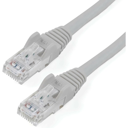12ft Gray CAT6 Ethernet cable delivers Multi Gigabit 1/2.5/5Gbps &amp; 10Gbps up to 160ft - 650MHz - Fluke tested to ANSI/TIA-568-2.D Category 6 - 24 AWG stranded 100% copper UL Rated wire (E132276-A) 100W PoE - 12 foot - ETL - Snagless UTP patch cord