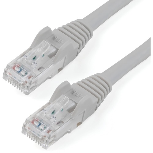 30ft Gray CAT6 Ethernet cable delivers Multi Gigabit 1/2.5/5Gbps &amp; 10Gbps up to 160ft - 650MHz - Fluke tested to ANSI/TIA-568-2.D Category 6 - 24 AWG stranded 100% copper UL Rated wire (E132276-A) 100W PoE - 30 foot - ETL - Snagless UTP patch cord