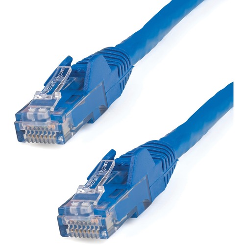 8ft Blue CAT6 Ethernet cable delivers Multi Gigabit 1/2.5/5Gbps &amp; 10Gbps up to 160ft - 650MHz - Fluke tested to ANSI/TIA-568-2.D Category 6 - 24 AWG stranded 100% copper UL Rated wire (E132276-A) 100W PoE - 8 foot - ETL - Snagless UTP patch cord