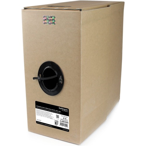 Make Gigabit Ethernet connections with PoE support, in applications requiring CMR-rated cable- Bulk Cat6 Cable - 1000ft Cat6 - Box of Cat6 Cable - Black Cat 6 Cable - Cat 6 Wire Network Cable - Cat 6 Cable - Cat6 CMR Cable - Cat6 RJ45 - Cat6 Spool