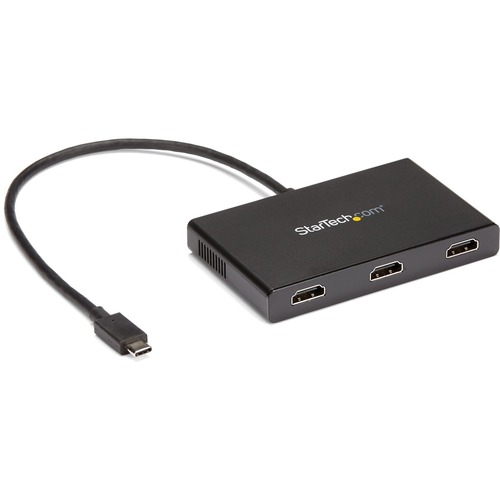 USB Type-C multi-monitor adapter can drive 2x 4K 30Hz or 3x 1080p 60Hz HDMI monitors - DP 1.2/HBR2/MST Hub - Thunderbolt 3 compatible - 30cm cable - 3-port video splitter works w/ monitors like Dell/Lenovo/Surface/HP - Driverless setup Windows