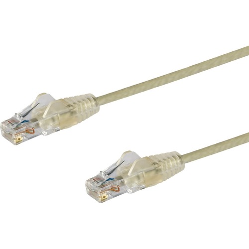 Slim CAT6 cable is 36% thinner than a standard CAT 6 network cable - Patch cable is tested to comply with Category 6 requirements - Snagless connectors provide a secure Gigabit Ethernet connection - Built with 28 AWG Copper Wire - LSZH Certification