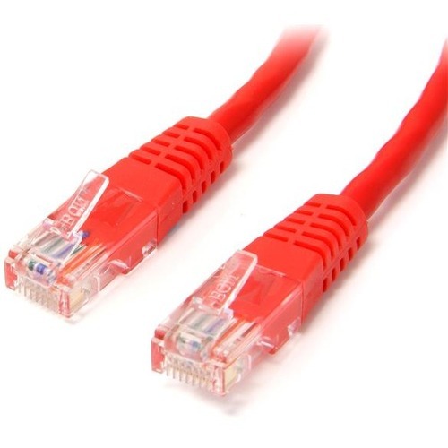 Category 5e - 6 ft - 1 x RJ-45 Male - 1 x RJ-45 Male - Red