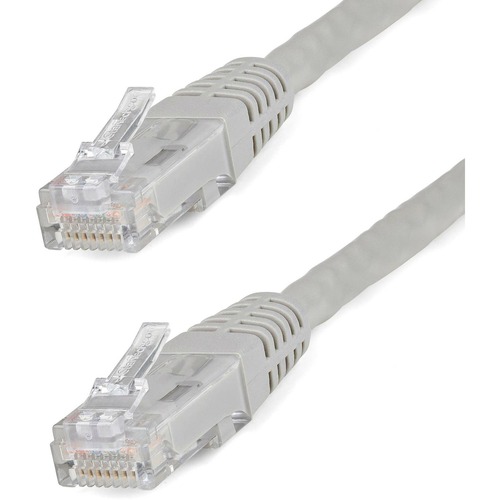35ft Gray CAT6 Ethernet cable delivers Multi Gigabit 1/2.5/5Gbps &amp; 10Gbps up to 160ft - 650MHz - Fluke tested to ANSI/TIA-568-2.D Category 6 - 24 AWG stranded 100% copper UL Rated wire (E132276-A) - 100W PoE - 35 foot - ETL - Molded UTP patch cord