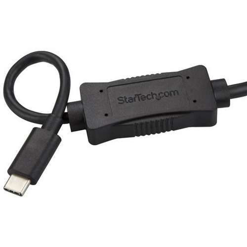 3.28 ft eSATA/USB Data Transfer Cable for Hard Drive, Solid State Drive, Notebook, External Hard Drive, DVD - First End: 1 x 7-pin eSATA - Male - Second End: 1 x 24-pin USB 3.0 Type C - Male - 5 Gbit/s - Black - 1 Each