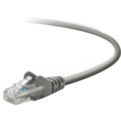 Belkin Cat5e Patch Cable (A3L79101S) RJ-45 Male - RJ-45 Male - 12" - Gray