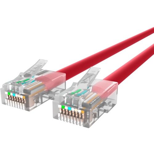 RJ-45 Male - RJ-45 Male - 12ft - Red