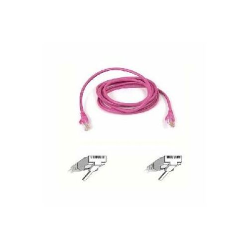 RJ-45 Male - RJ-45 Male - 5ft - Pink