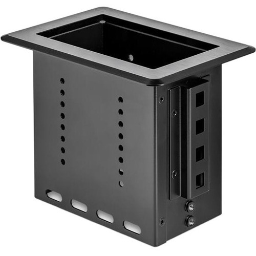 Single-Module Conference Table Connectivity Box - Customizable Solution - Add a connectivity module (sold separately) to the architectural connectivity box - Docking station module with table top bezel - Easy to install conference room table box