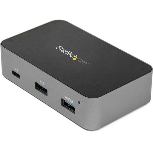 3-Port USB 3.1 Gen 2 Hub with 2x USB-A/1x USB-C (10Gbps) and BC 1.2 Charging - Gigabit Ethernet (Gbe) supports WoL/V-LAN tagging/9K jumbo frames - Windows/macOS/Linux/iPadOS w/auto driver install - Mountable/powered USB-C Hub w/ 3ft USB Type-C cable
