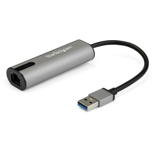 USB A to Ethernet Adapter securely connects to high-speed network using NBASE-T w/USB 3.1 Type-A over Cat 5e - 1X RJ45/LAN Port 3 Speed USB 3.0 NIC 2.5G/1G/100 Mbps Auto-Negotiation for max bandwidth Surface Book HP ZBook Dell Precision 2Yr Warranty