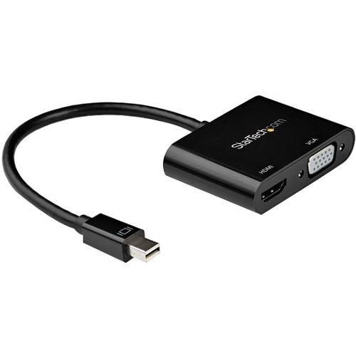 2-in-1 Mini DisplayPort 1.2 (HBR2) to HDMI 2.0 4K 60Hz or VGA 1080p monitor adapter | HDMI: HDR/7.1 audio/HDCP 2.2/1.4 ? Active mDP video converter (TB2 compatible) works w/DP/DP++ source incl Surface Macbook 2015 Mac Mini - Driverless OS independent