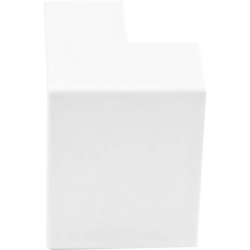 20 Cable raceway outside corner connector compatible w/CBMCWD5020 raceway to join around corners - Cable management accessories - Wiring duct fitting outside elbow - 90 deg - 2.1in Width | 0.9in Height - White - RoHs - Sturdy warp-proof ABS - UL RoHS